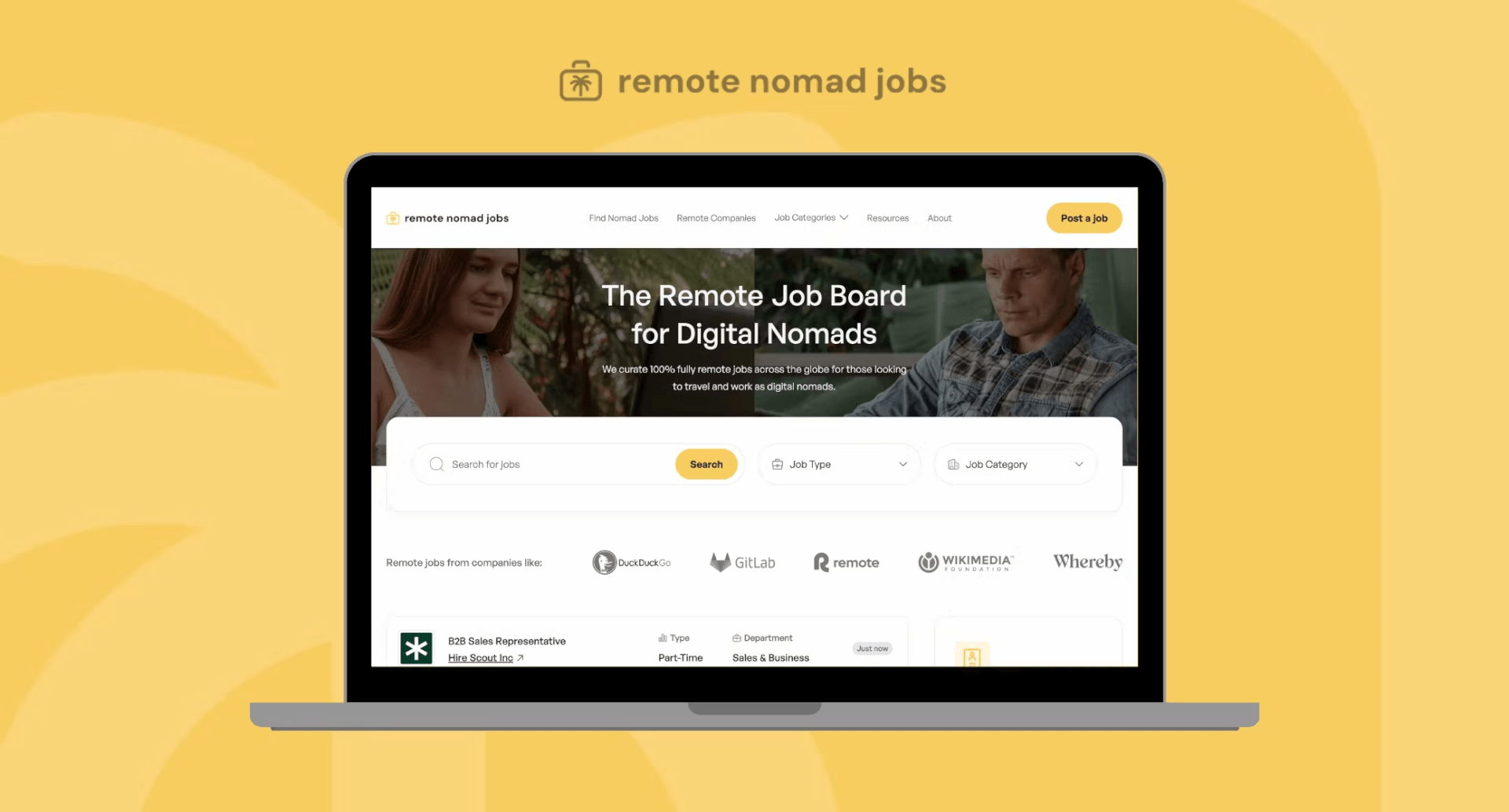 Remote Nomad Jobs - 为数字游民量身定制的远程工作平台